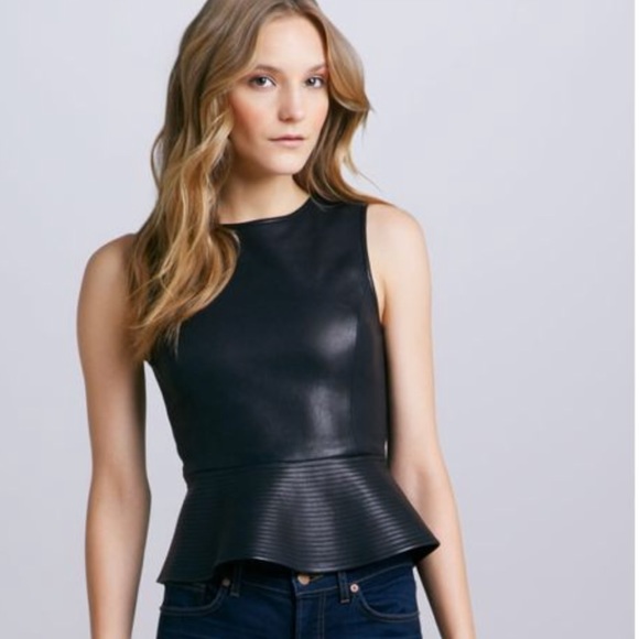 Theory Tops - Leather Theory top